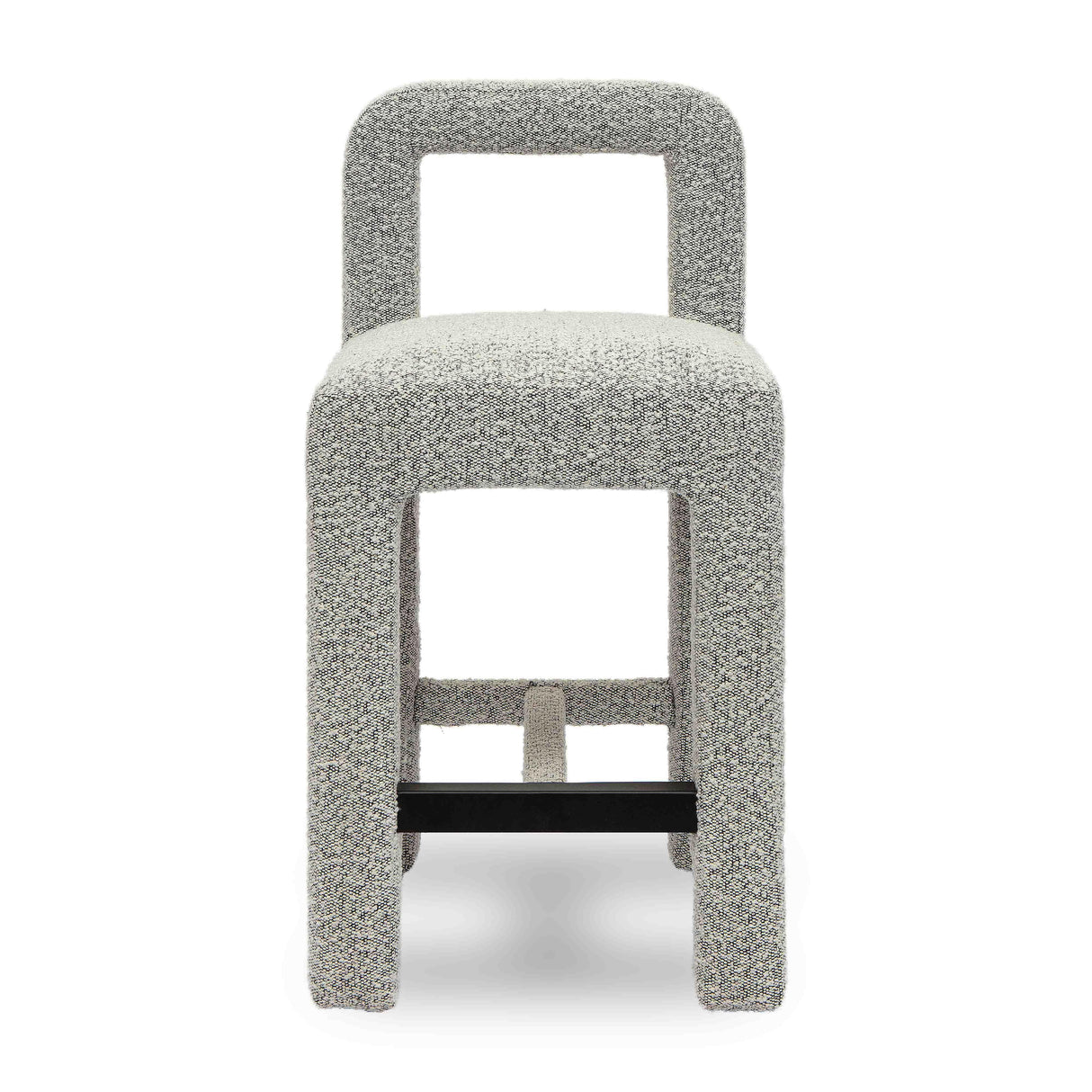 TOV Hazel Grey Boucle Counter Stool
