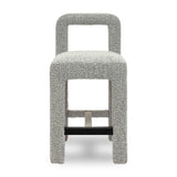 TOV Hazel Grey Boucle Counter Stool
