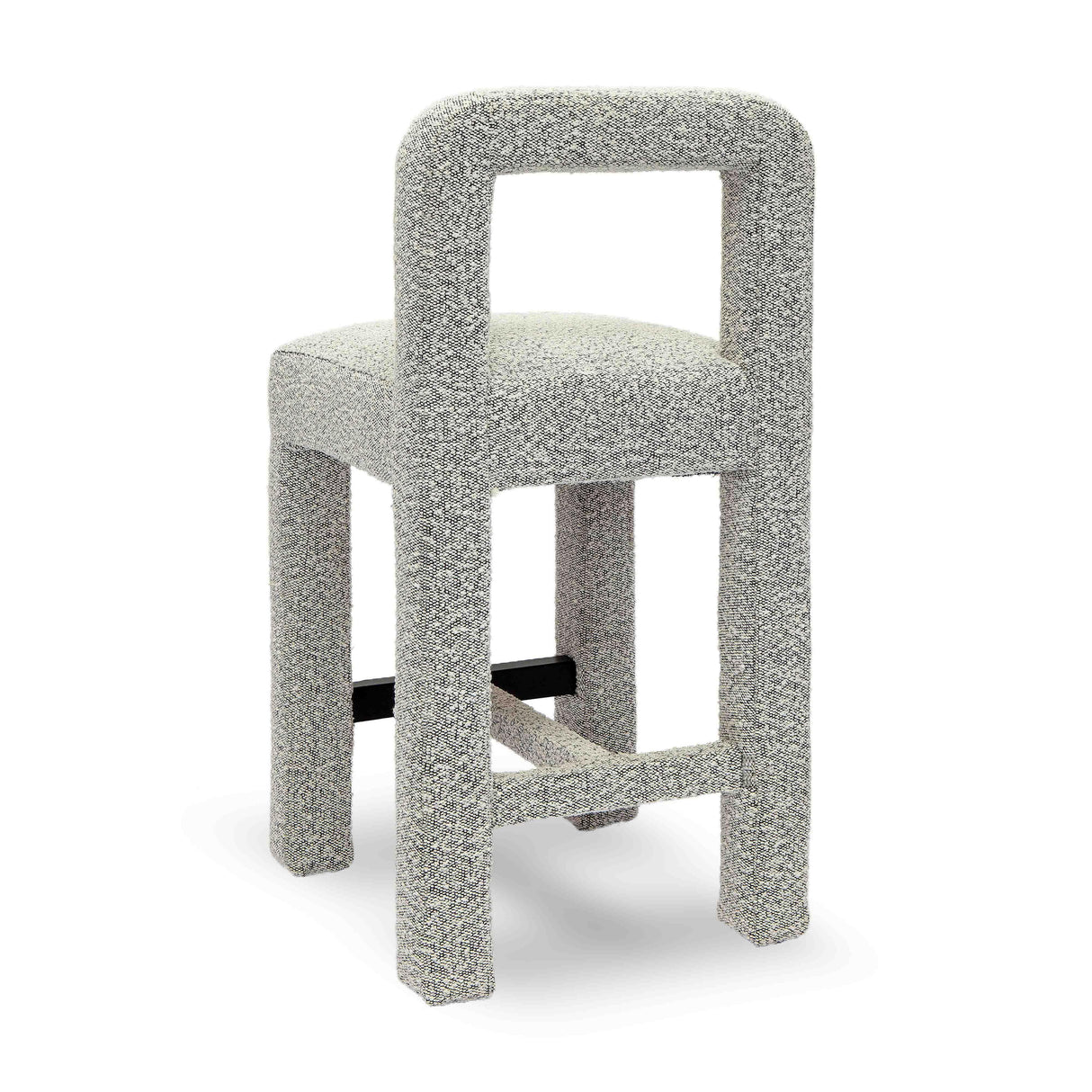 TOV Hazel Grey Boucle Counter Stool