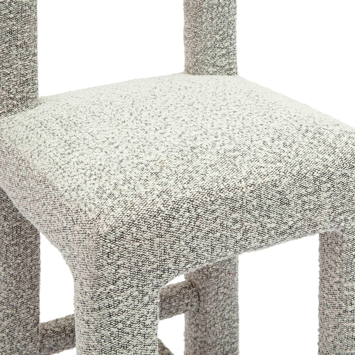 TOV Hazel Grey Boucle Counter Stool