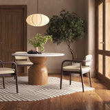 TOV Betsy Taupe Vegan Leather Dining Chair