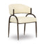 TOV Tatum Cream Performance Vegan Leather Dining Chair