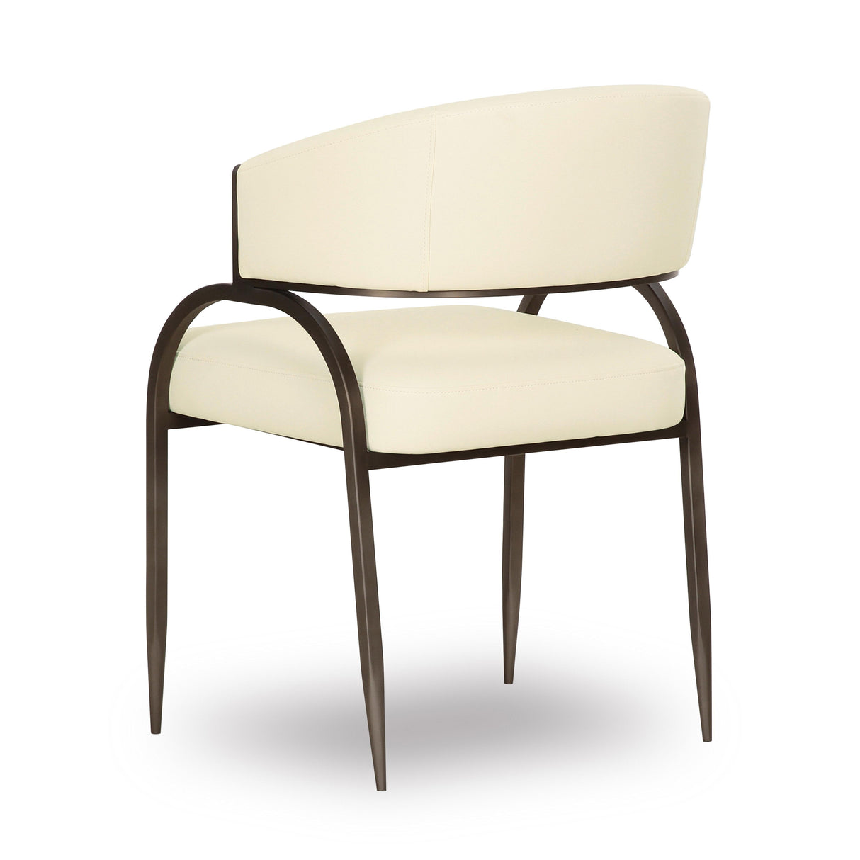 TOV Tatum Cream Performance Vegan Leather Dining Chair