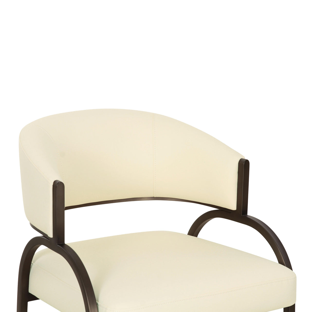 TOV Tatum Cream Performance Vegan Leather Dining Chair