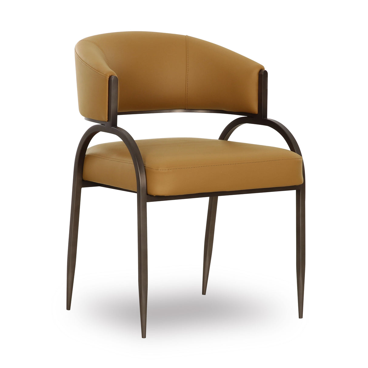 TOV Tatum Tan Performance Vegan Leather Dining Chair