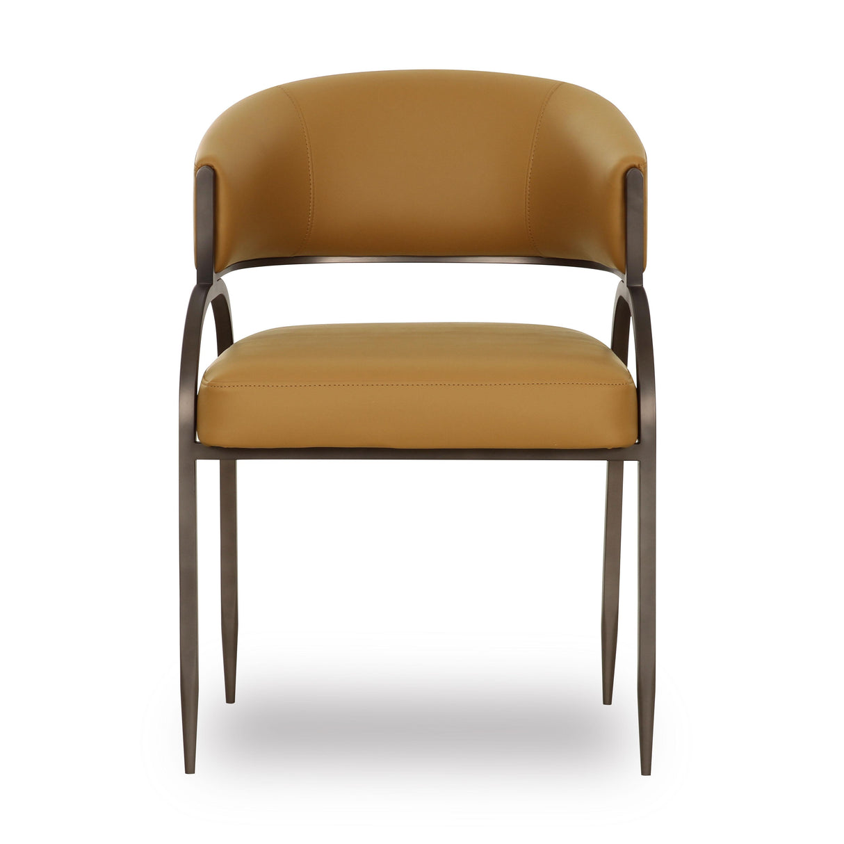 TOV Tatum Tan Performance Vegan Leather Dining Chair