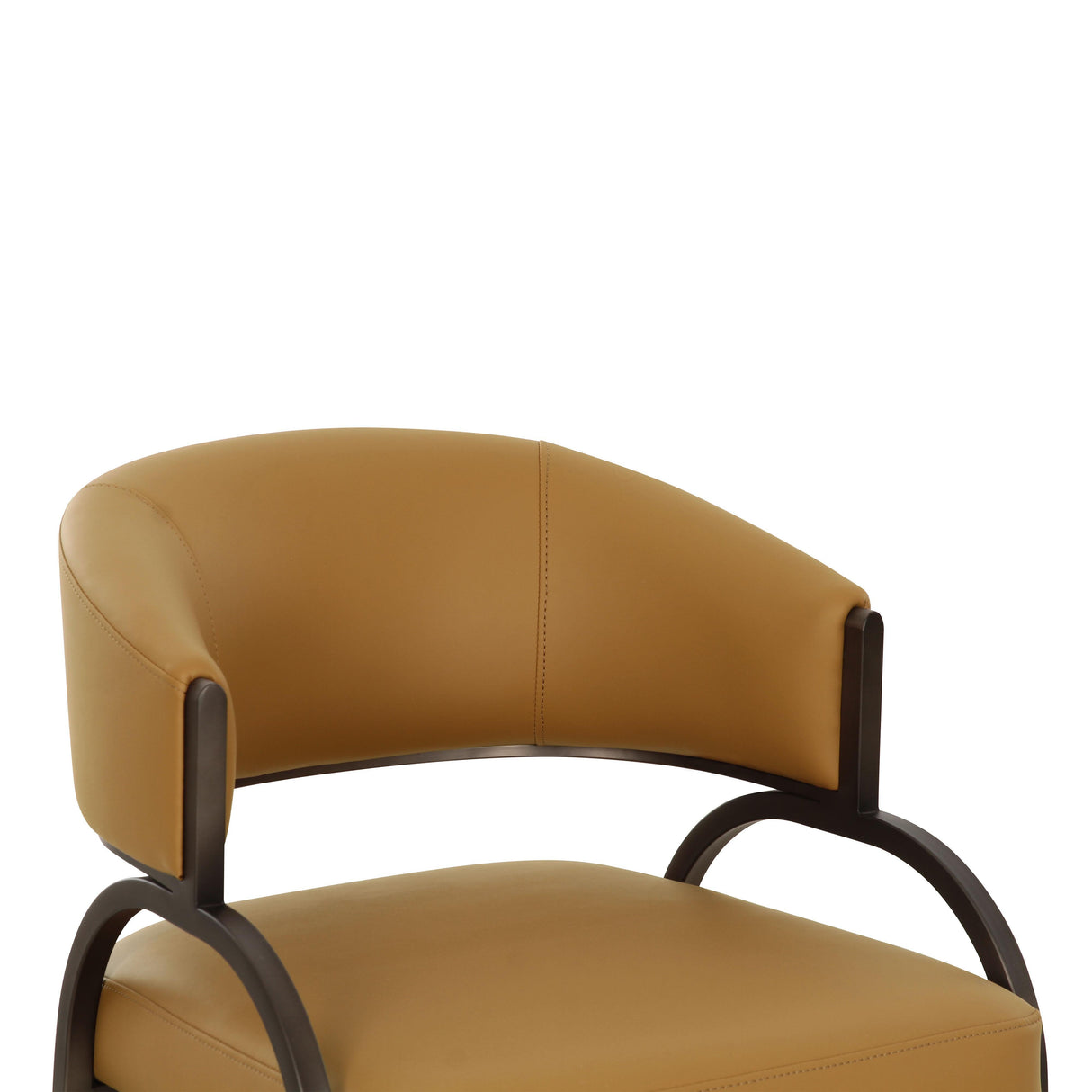 TOV Tatum Tan Performance Vegan Leather Dining Chair