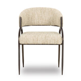 TOV Tatum Cream Textured Performance Boucle Dining Chair