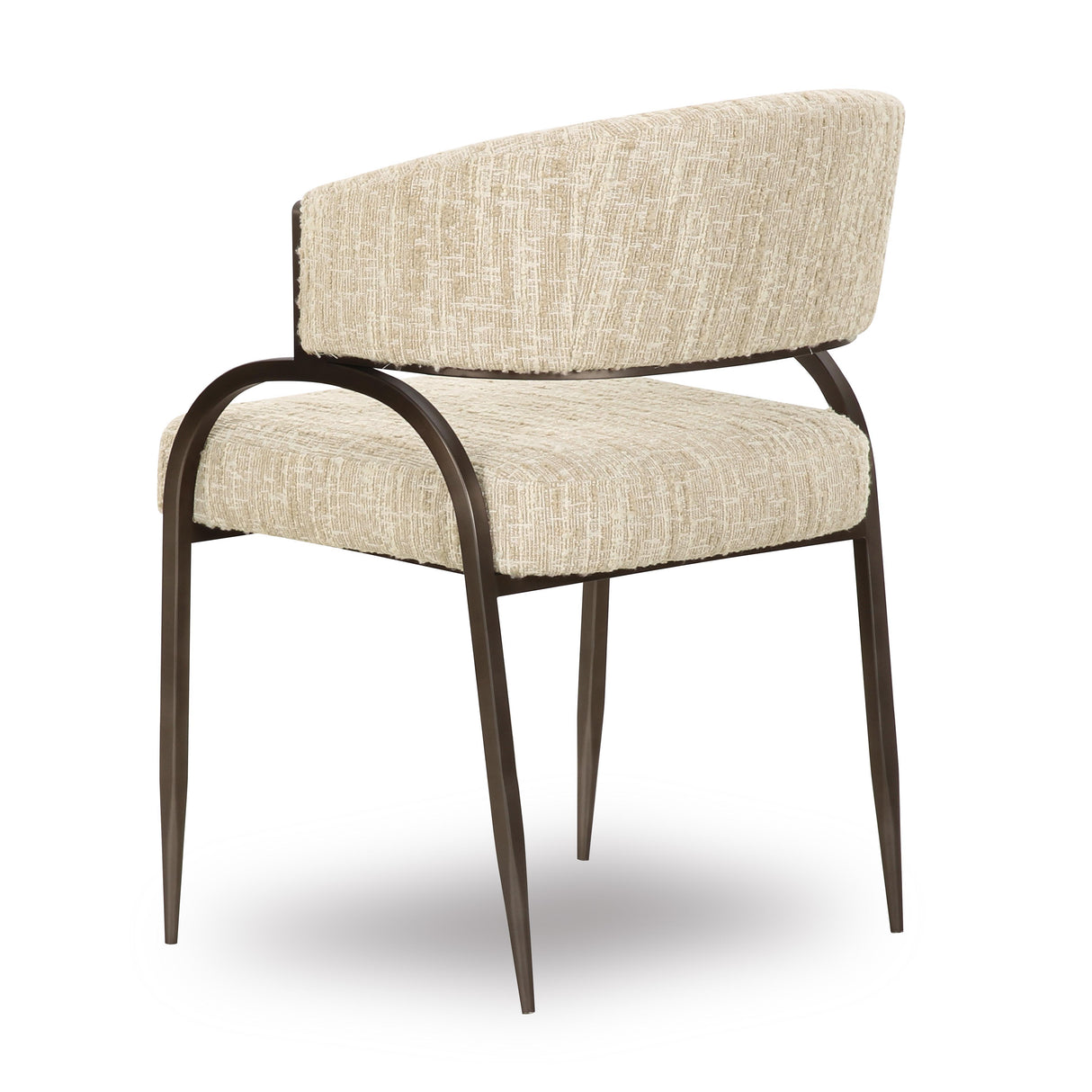 TOV Tatum Cream Textured Performance Boucle Dining Chair