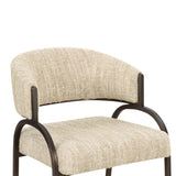 TOV Tatum Cream Textured Performance Boucle Dining Chair