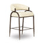 TOV Tatum Cream Performance Vegan Leather Counter Stool