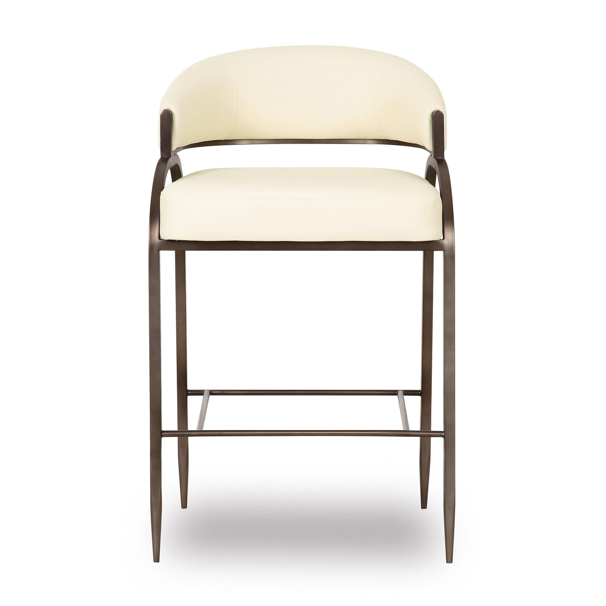 TOV Tatum Cream Performance Vegan Leather Counter Stool