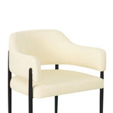 TOV Sezanne Cream Vegan Leather Dining Chair