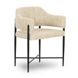 TOV Sezanne Cream Textured Performance Boucle Dining Chair