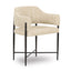 TOV Sezanne Cream Textured Performance Boucle Dining Chair