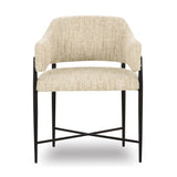 TOV Sezanne Cream Textured Performance Boucle Dining Chair