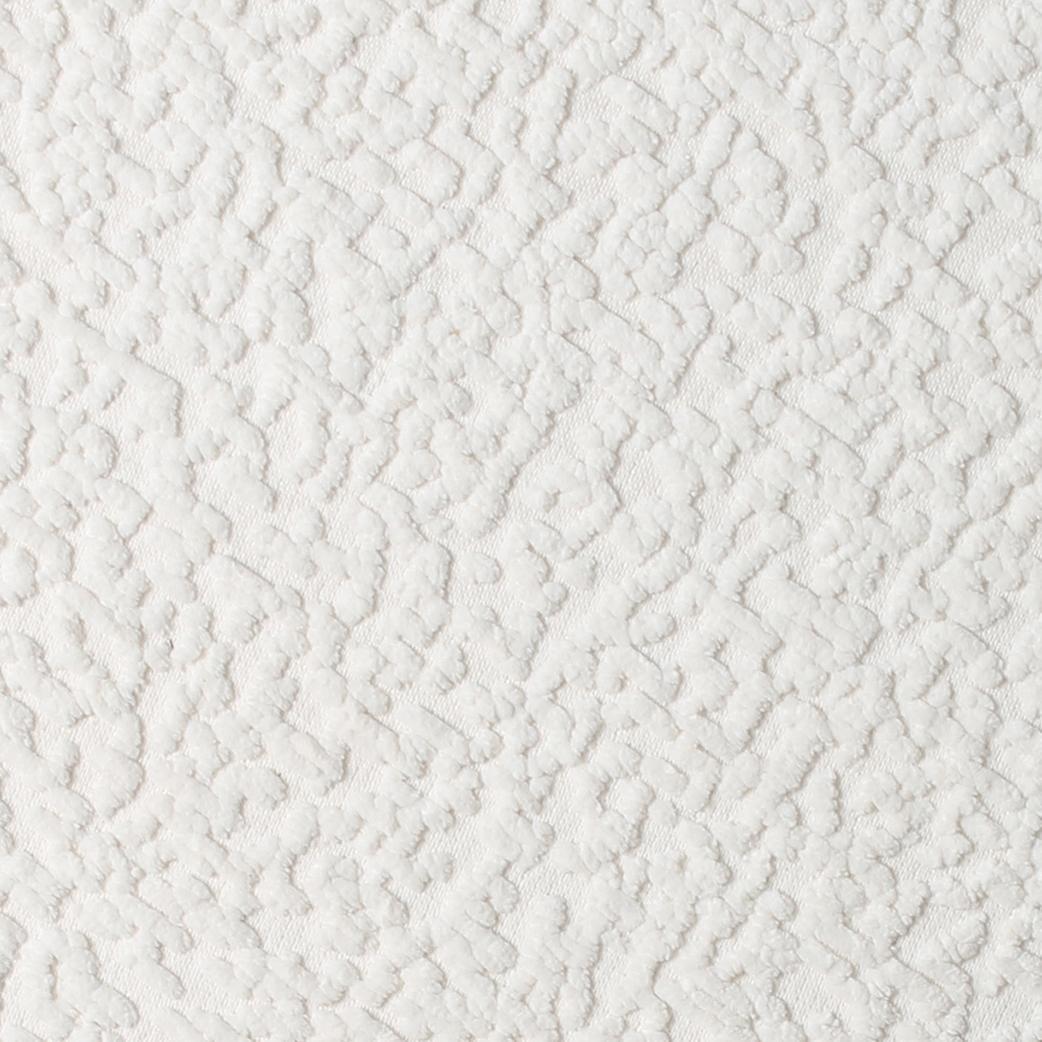 TOV Astro White and Grey Boucle Adjustable Stool