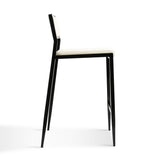 TOV Gale Cream Performance Vegan Leather Stackable Stool - Set of 2