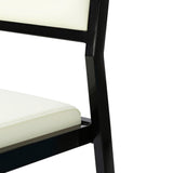 TOV Gale Cream Performance Vegan Leather Stackable Stool - Set of 2