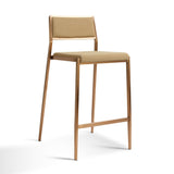 TOV Gale Tan Basketweave Stackable Stool - Set of 2
