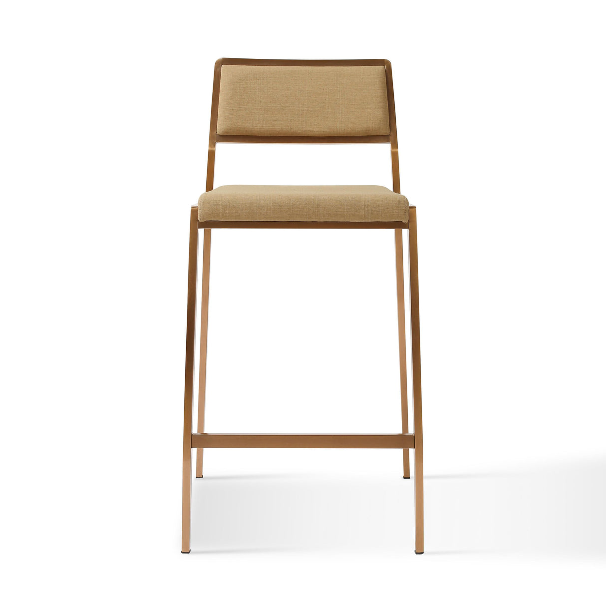 TOV Gale Tan Basketweave Stackable Stool - Set of 2