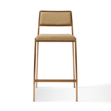 TOV Gale Tan Basketweave Stackable Stool - Set of 2