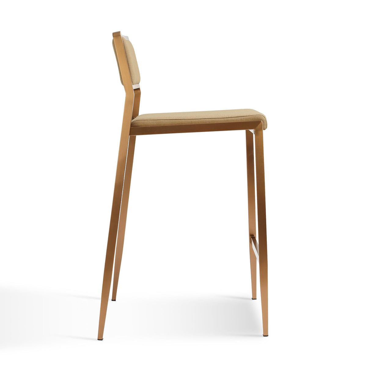 TOV Gale Tan Basketweave Stackable Stool - Set of 2