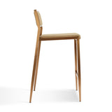 TOV Gale Tan Basketweave Stackable Stool - Set of 2