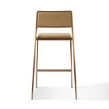 TOV Gale Tan Basketweave Stackable Stool - Set of 2