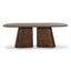 TOV Gladyss Brown Burl Oval 87" Dining Table