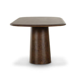 TOV Gladyss Brown Burl Oval 87" Dining Table