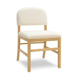 TOV Calla Cream Performance Velvet Dining Chair