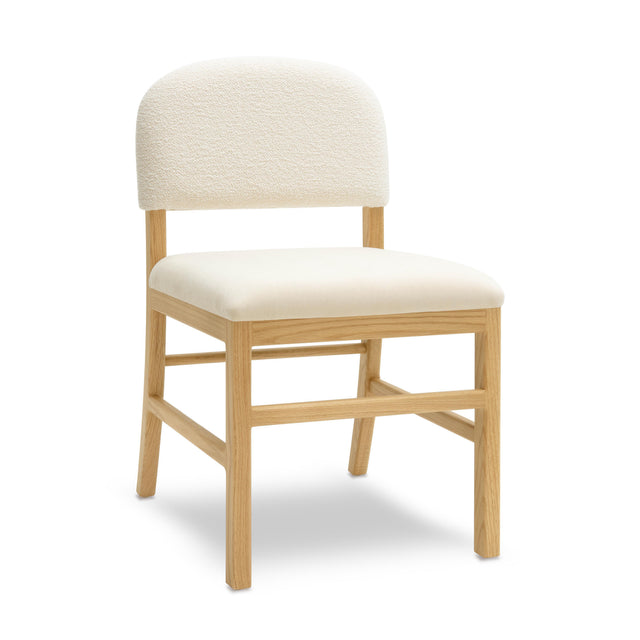 TOV Calla Cream Performance Velvet Dining Chair