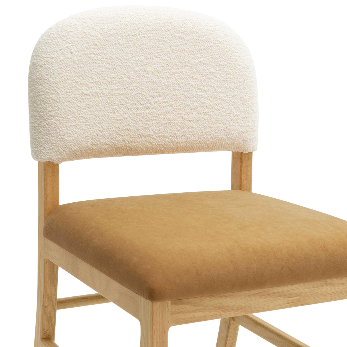 TOV Calla Cognac Performance Velvet Dining Chair