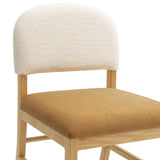 TOV Calla Cognac Performance Velvet Dining Chair