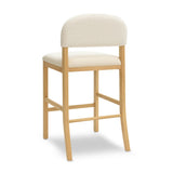 TOV Calla Cream Performance Velvet Counter Stool