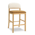 TOV Calla Cognac Performance Velvet Counter Stool