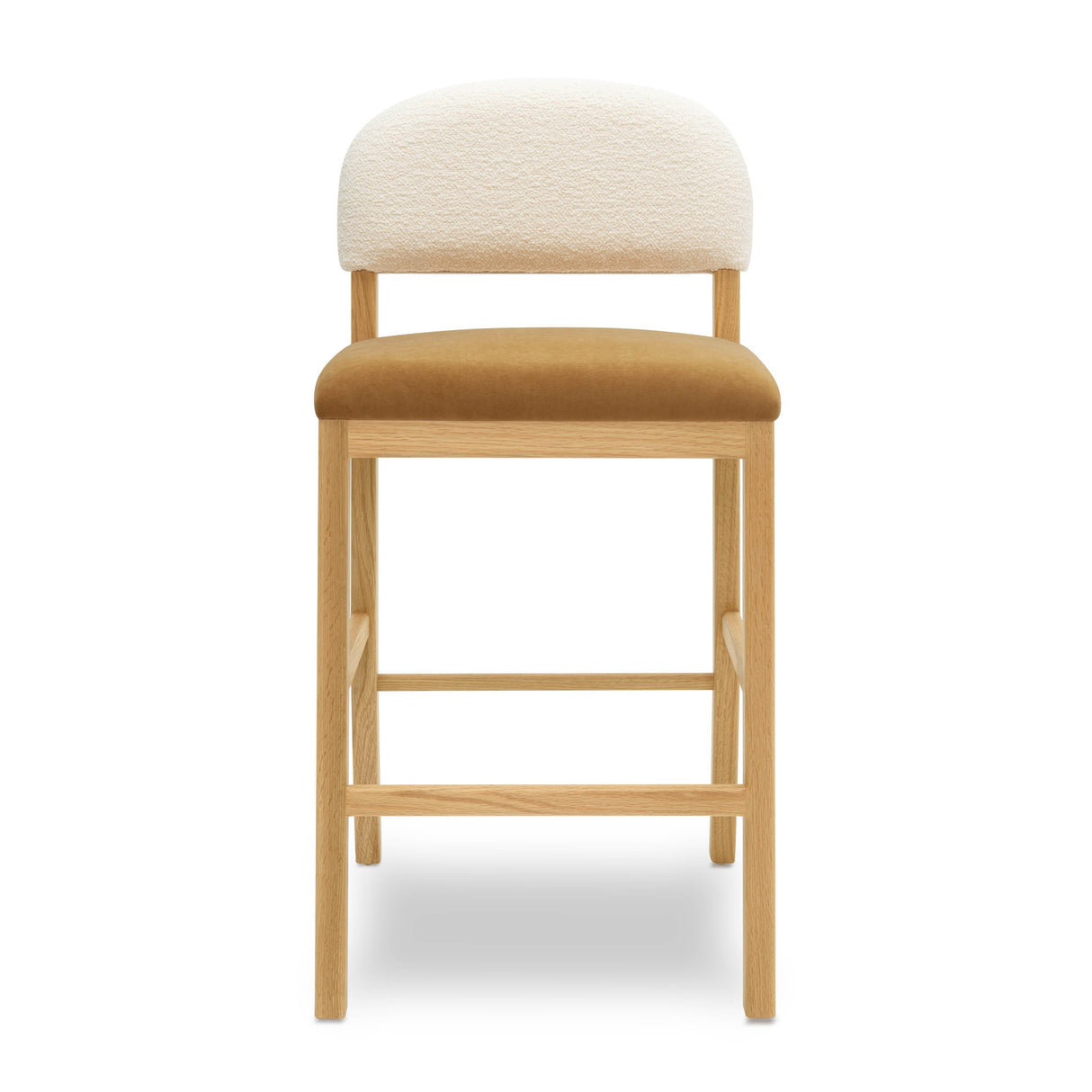 TOV Calla Cognac Performance Velvet Counter Stool