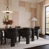 TOV Leo Black Performance Vegan Leather Dining Chair