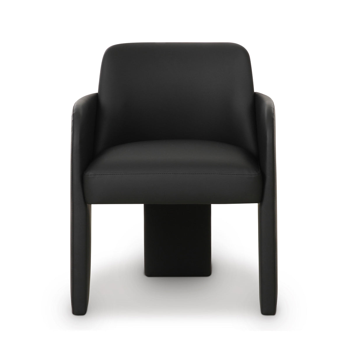 TOV Leo Black Performance Vegan Leather Dining Chair