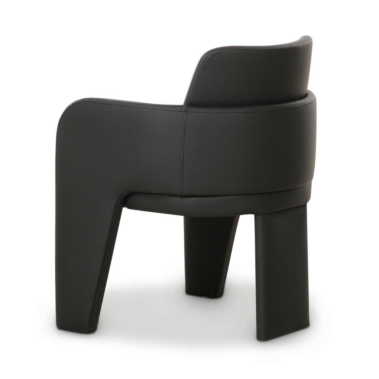 TOV Leo Black Performance Vegan Leather Dining Chair