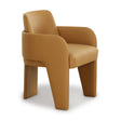 TOV Leo Tan Performance Vegan Leather Dining Chair