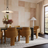 TOV Leo Tan Performance Vegan Leather Dining Chair