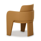 TOV Leo Tan Performance Vegan Leather Dining Chair