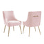 TOV Beatrix Blush Velvet Side Chair