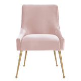 TOV Beatrix Blush Velvet Side Chair