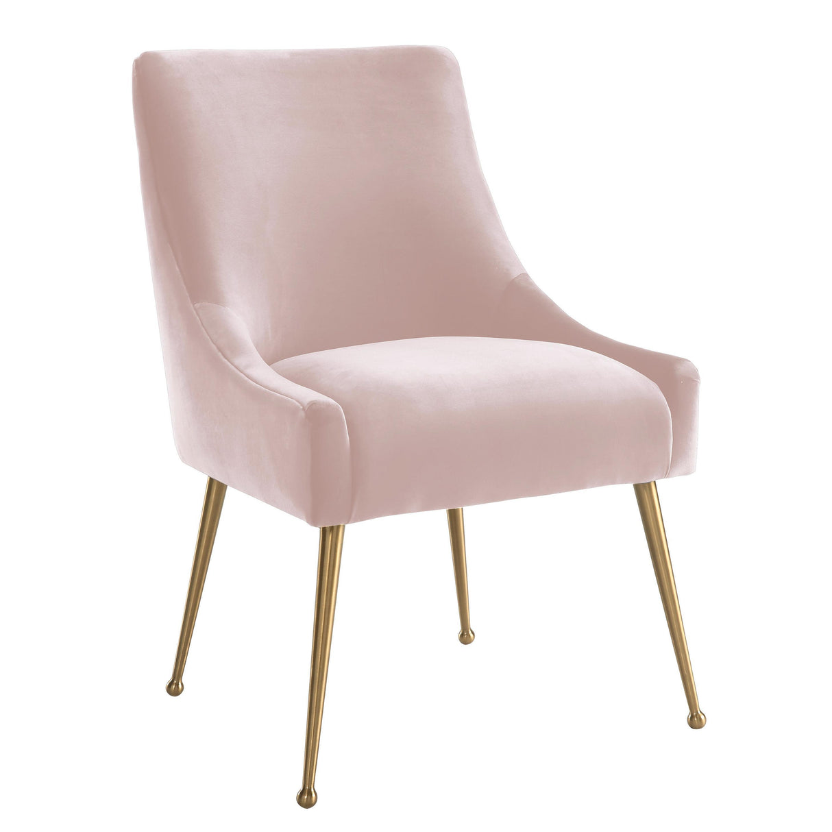TOV Beatrix Blush Velvet Side Chair