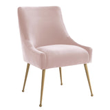 TOV Beatrix Blush Velvet Side Chair