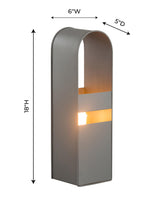 TOV Arther Grey Tall Table Lamp