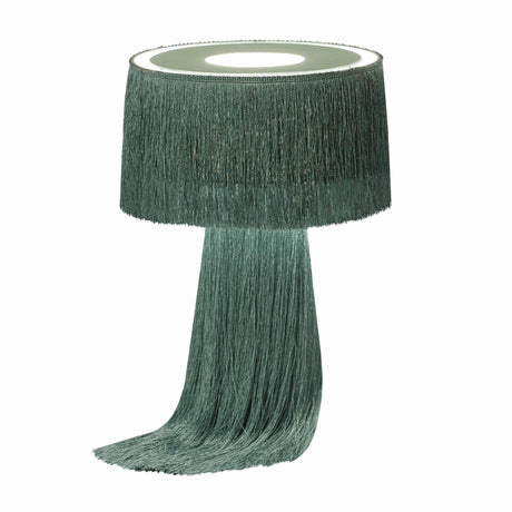 TOV Atolla Emerald Tassel Table Lamp